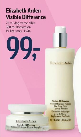 Føtex Elizabeth arden bodylotion tilbud
