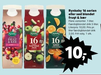 Kvickly Rynkeby konc. frugtsaft frugt & bær tilbud