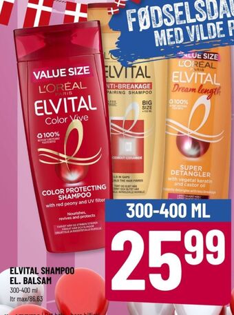 Løvbjerg Elvital shampoo tilbud