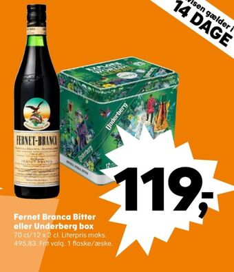 Kvickly Fernet branca bitter tilbud