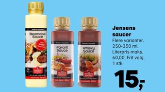 Kvickly Jensens køkken sauce flydende tilbud
