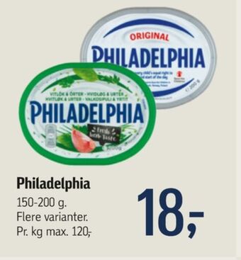 Føtex Philadelphia flødeost hvidløg & urter tilbud