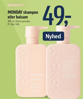 Føtex Monday shampoo tilbud