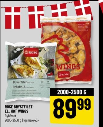 Løvbjerg Rose hot wings tilbud