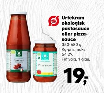 Kvickly Urtekram sauce flydende tilbud