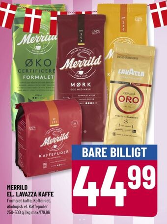 Løvbjerg Merrild kaffebønner tilbud