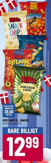 Løvbjerg Kims snacks tilbud