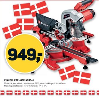 XL-BYG Einhell kap- og geringssav tilbud