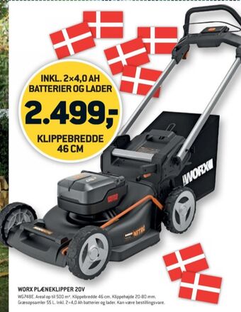 XL-BYG Worx professional plæneklipper tilbud
