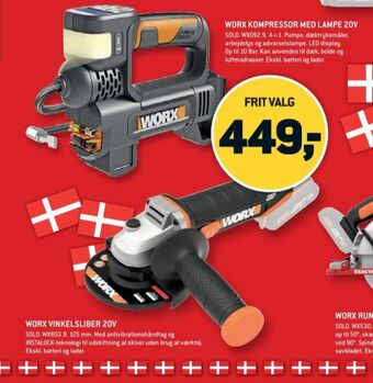 XL-BYG Worx professional kompressor tilbud
