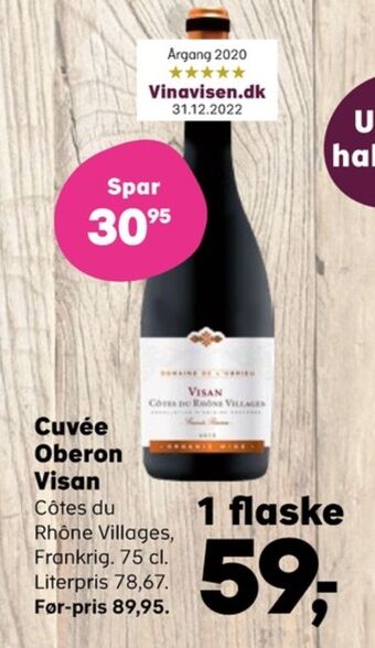 SuperBrugsen Ukendt fransk rødvin tilbud