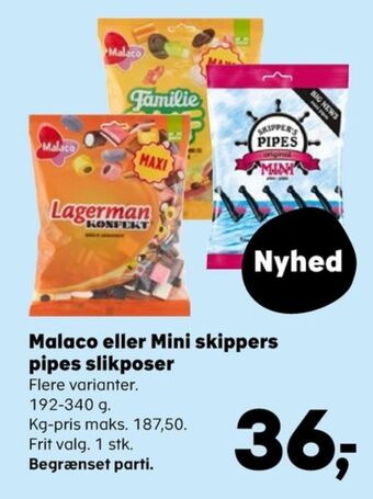 Skippers pipes lakridspiber mini