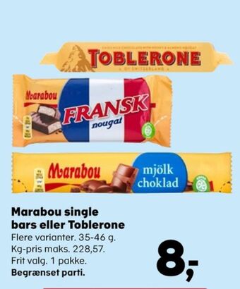 SuperBrugsen Toblerone chokolade tilbud