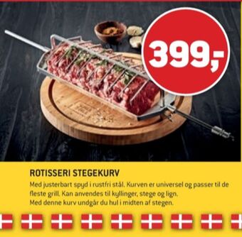 XL-BYG Grillgrill rotisseri stegekurv tilbud