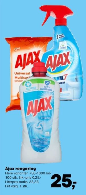 Ajax rengøring - universal