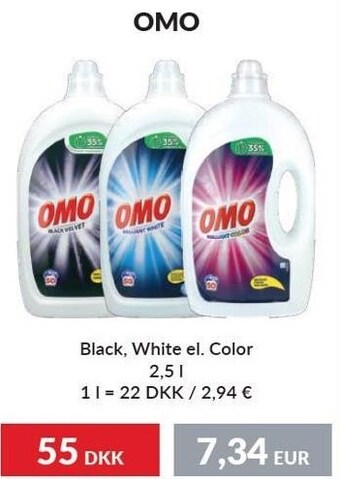 Nielsen's Discount Omo black, white el. color tilbud