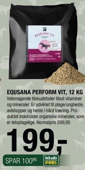 Land & Fritid Equsana perform vit, 12 kg tilbud