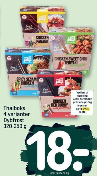 REMA 1000 Thaiboks 4 varianter tilbud