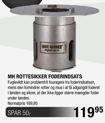 Land & Fritid Mh rottesikker foderindsats tilbud