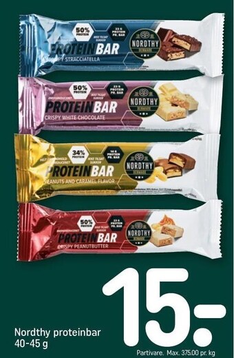 REMA 1000 Nordthy proteinbar tilbud