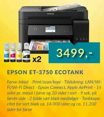 CBC Epson et-3750 ecotank tilbud