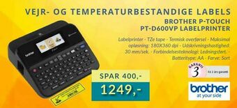 CBC Brother p-touch pt-d600vp labelprinter tilbud