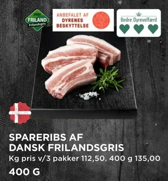 MENY Spareribs af dansk frilandsgris tilbud