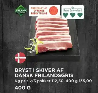 MENY Bryst i skiver af dansk frilandsgris tilbud