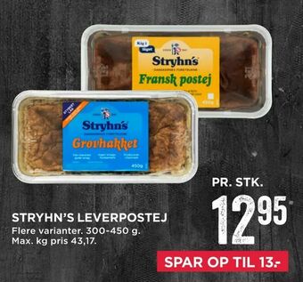 MENY Stryhn's leverpostej tilbud