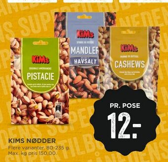 MENY Kims nødder tilbud