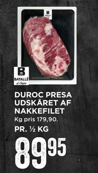 MENY Duroc presa udskåret af nakkefilet tilbud