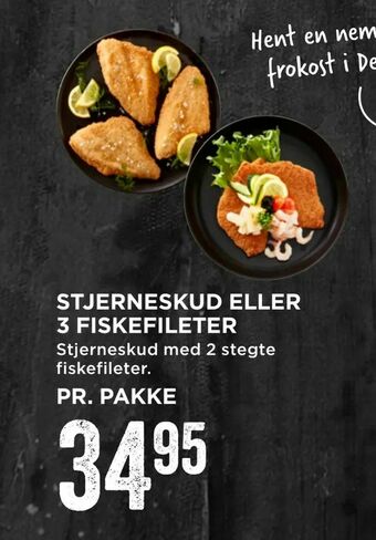 MENY Stjerneskud eller 3 fiskefileter tilbud