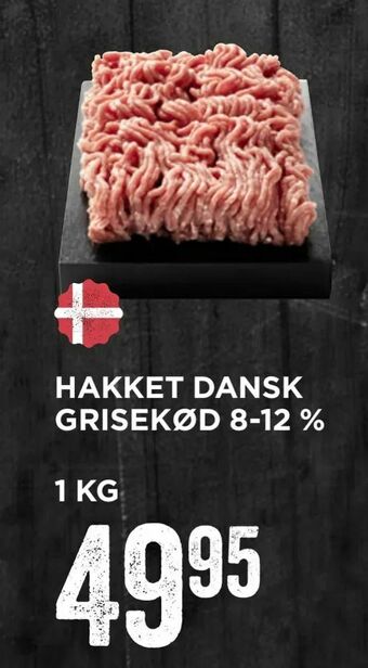 MENY Hakket dansk grisekød 8-12 % tilbud