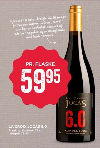 MENY La croix jocas 6.0 tilbud