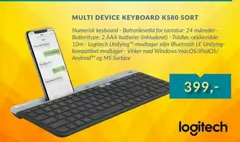 Multi device keyboard k580 sort