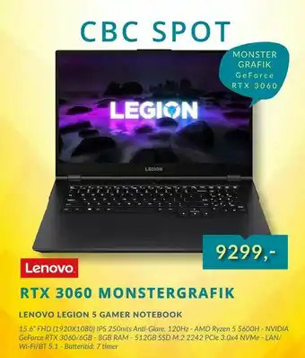 Tjdata Lenovo legion 5 gamer notebook tilbud