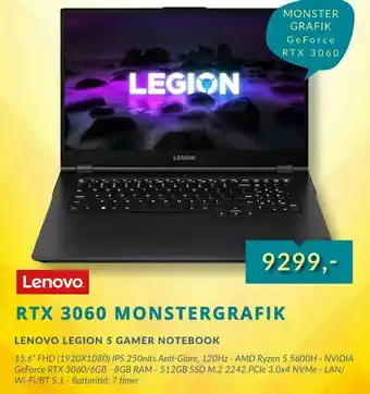 EDB Center Lenovo legion 5 gamer notebook tilbud