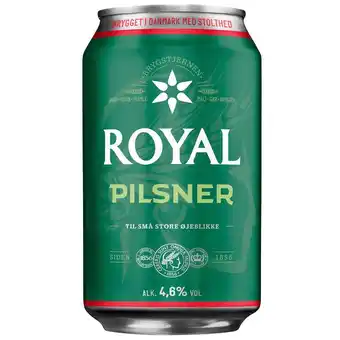 Fleggaard Royal pilsner 4,6% 24x0,33l ds tilbud