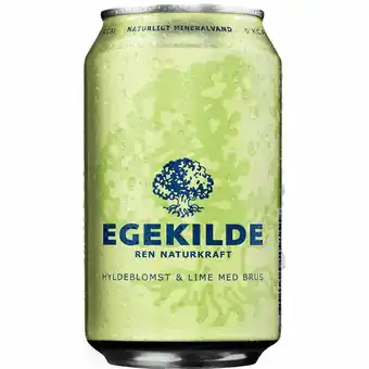 Fleggaard Egekilde hyldeblomst-lime 24x0,33 l tilbud