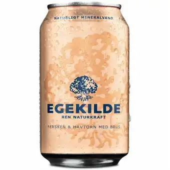 Fleggaard Egekilde fersken & havtorn 24x0,33 l tilbud