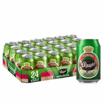 Fleggaard Tuborg classic øko 24x0,33l bio tilbud
