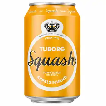 Fleggaard Tuborg squash - sodavand, 24x33cl dåse tilbud