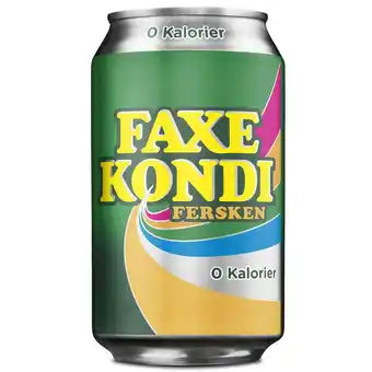 Fleggaard Faxe kondi fersken 24x0,33l sukkerfri tilbud