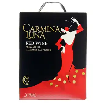 Carmina luna red wine 3 l. bib