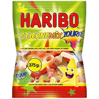 Fleggaard Haribo stjerne mix zourr 375 g tilbud