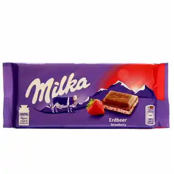 Fleggaard Milka strawberry yoghurt 100 g tilbud