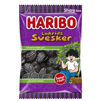 Fleggaard Haribo lakrids svesker 375 g tilbud