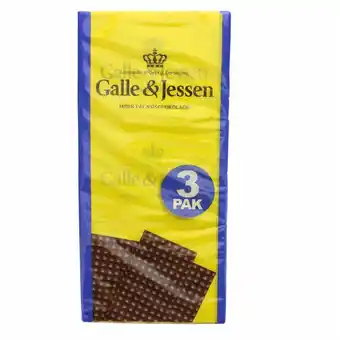 Fleggaard Galle og jessen pålægschokolade mørk 3-pak 324 g tilbud