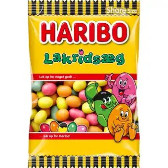 Fleggaard Haribo lakridsæg 325 g tilbud