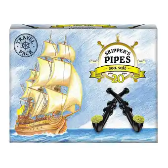 Fleggaard Malaco skipper's pipes seasalt 20er 340g tilbud